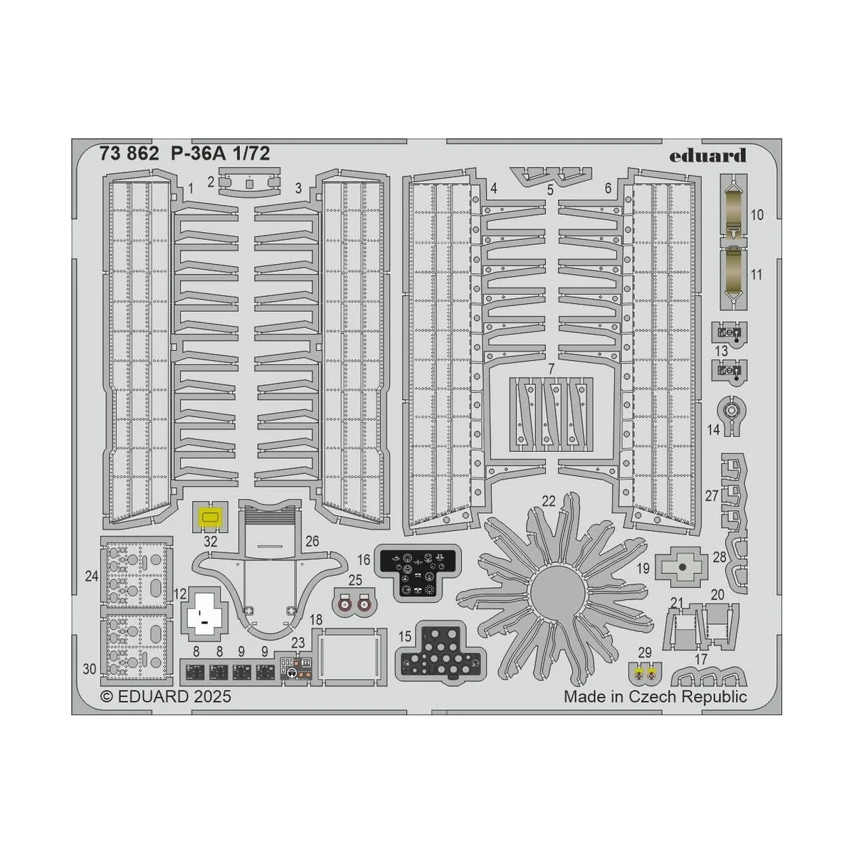 P-36A for Arma Hobby, 1/72 - Eduard Accessories 73862