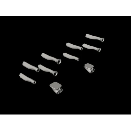 Blenheim Mk.I Engine Intakes, 1/48 - CMK 129-Q48341