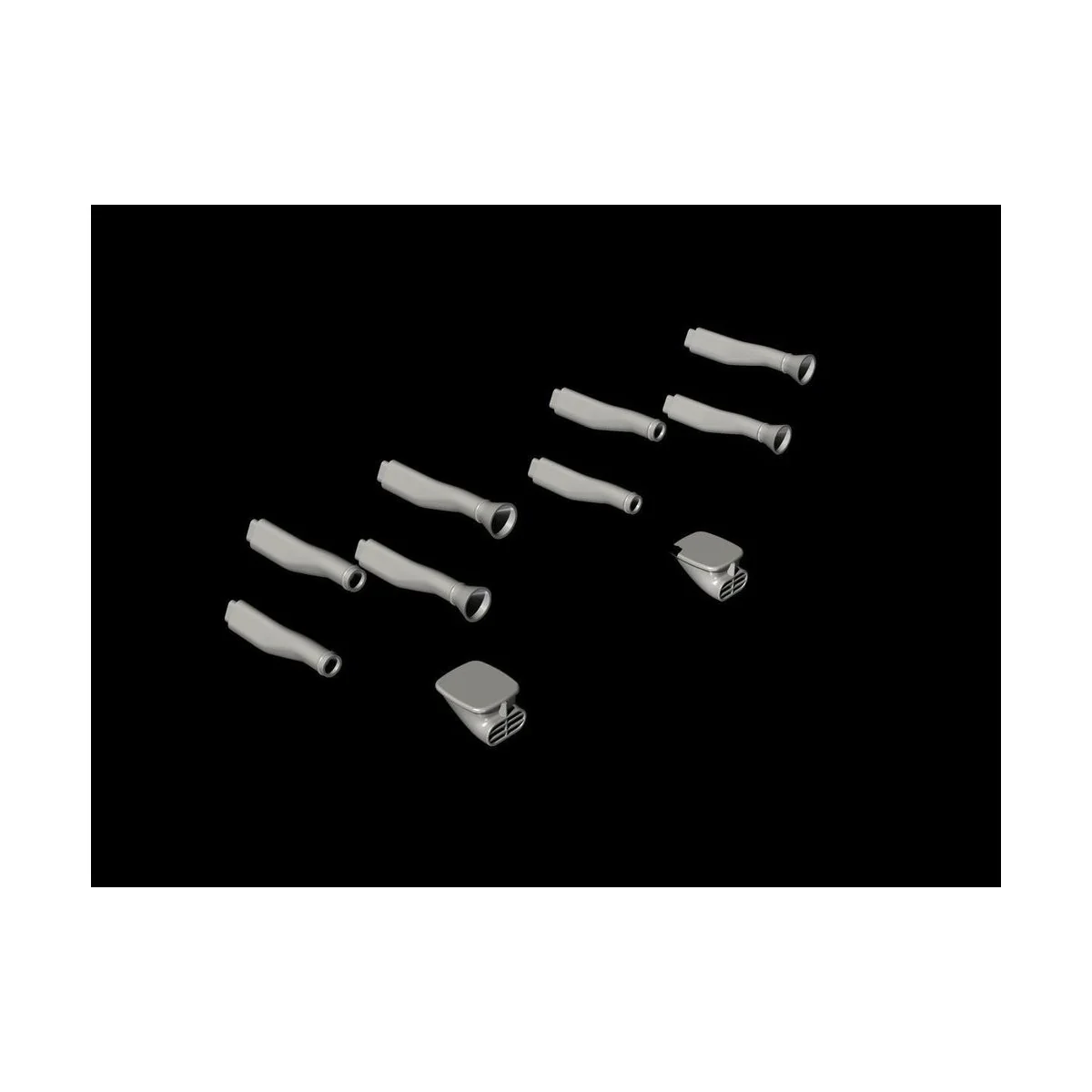Blenheim Mk.I Engine Intakes, 1/48 - CMK 129-Q48341