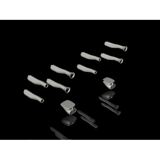 Blenheim Mk.I Engine Intakes, 1/48 - CMK 129-Q48341