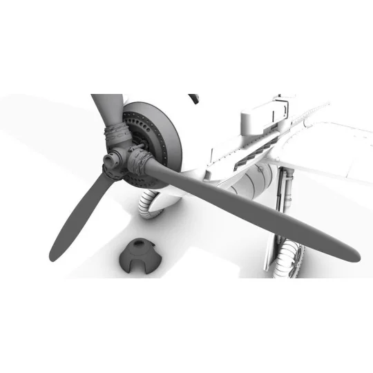 Messerschmitt Bf 109E Detailed Propeller Spinner, 1/72 - CMK 129-Q7...