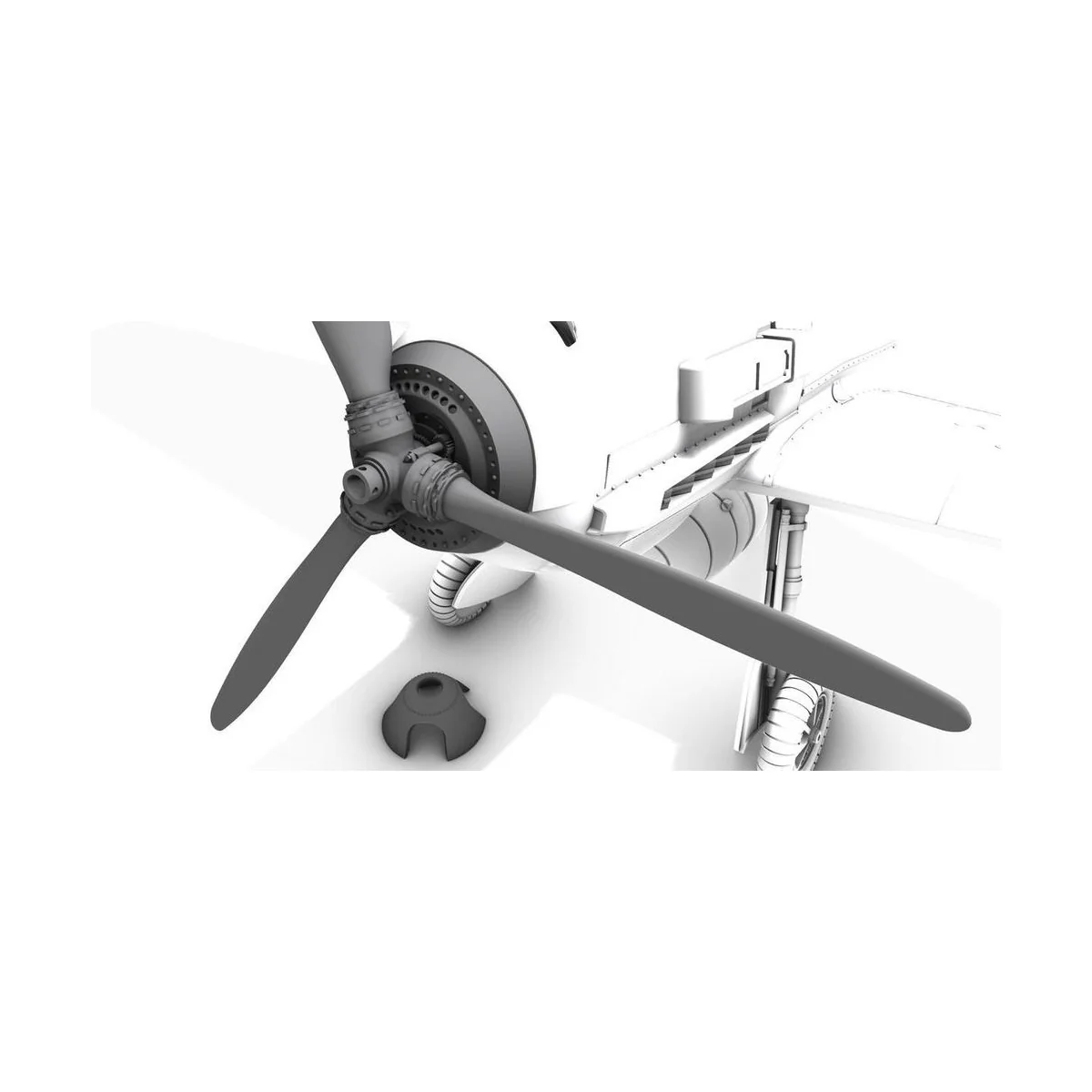 Messerschmitt Bf 109E Detailed Propeller Spinner, 1/72 - CMK 129-Q7...