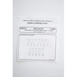 Bismarck Secondary Armam.Blast Bags 12pc, 1/200 - CMK 129-NS013 2