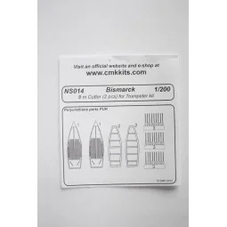 Bismarck 8 m Cutter 2pcs.f.TRU, 1/200 - CMK 129-NS014 2