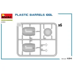 Plastic Barrels 100L, 1/24 - MiniArt 24004 2