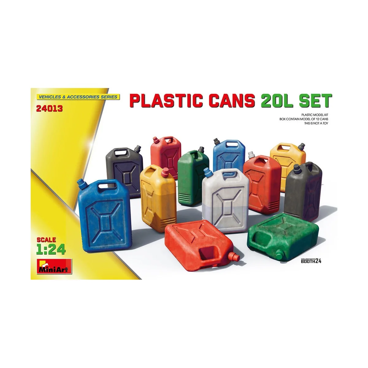 Plastic Cans 20L Set, 1/24 - MiniArt 24013