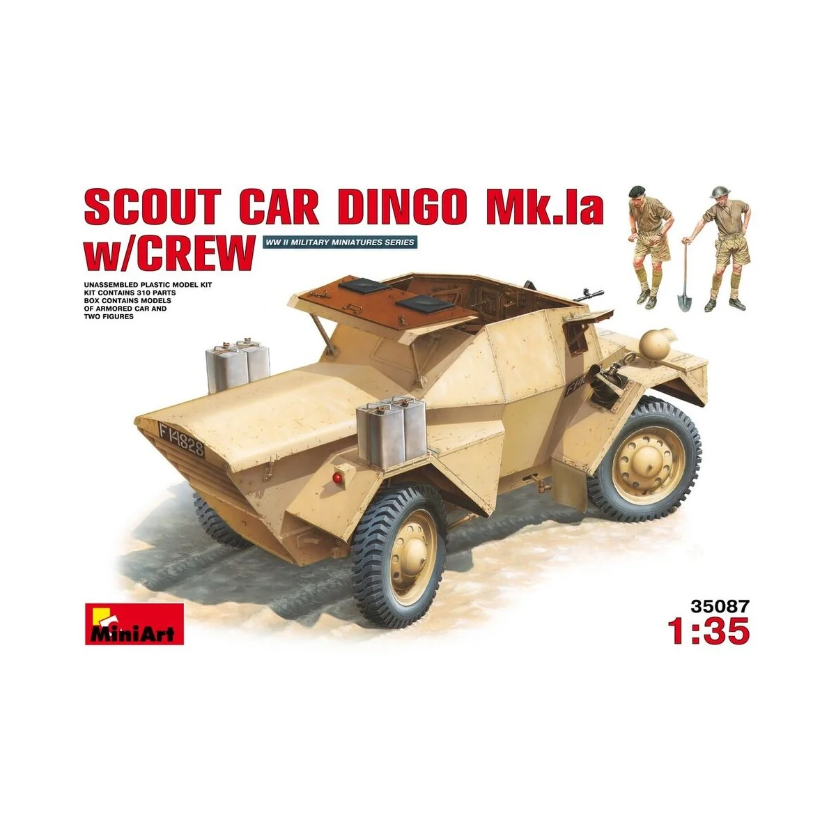 Scout Car Dingo Mk 1a w/crew, 1/35 - MiniArt 35087