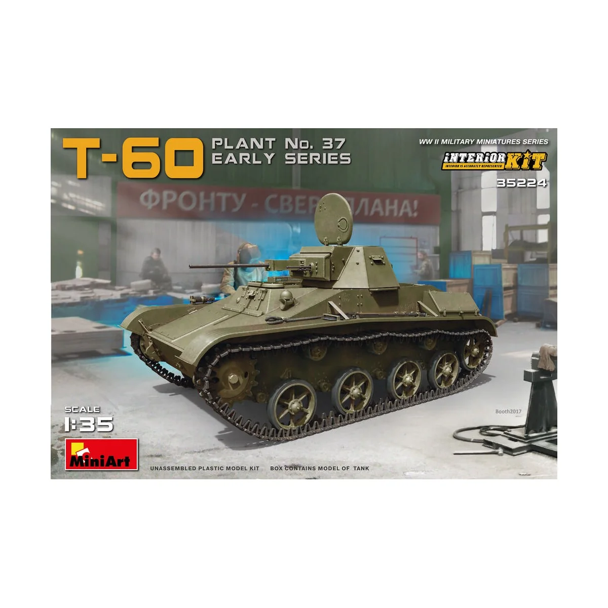 T-60(Plant No.37) Early Series, Autumn 1941 Prod., 1/35 - MiniArt 3...