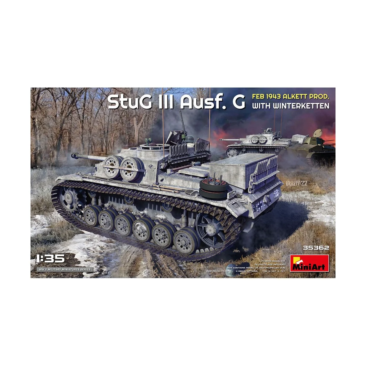 StuG III Ausf. G Feb 1943 Alkett Prod. with Winterketten, 1/35 - Mi...