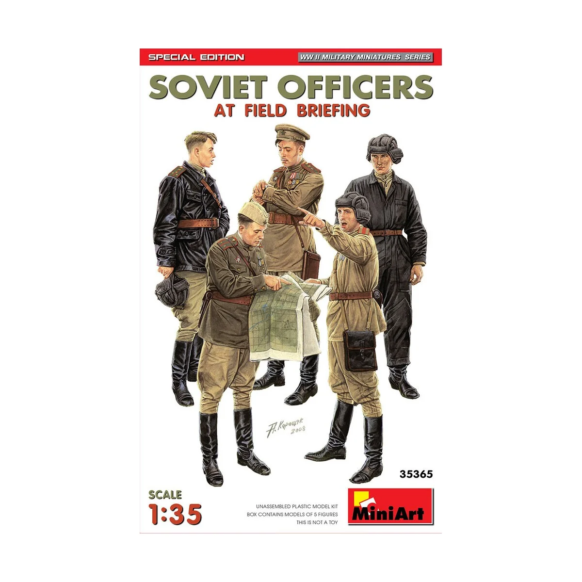 SOVIET OFFICERS AT FIELD BRIEFING. SPECIAL EDITION, 1/35 - MiniArt ...
