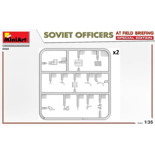SOVIET OFFICERS AT FIELD BRIEFING. SPECIAL EDITION, 1/35 - MiniArt ...