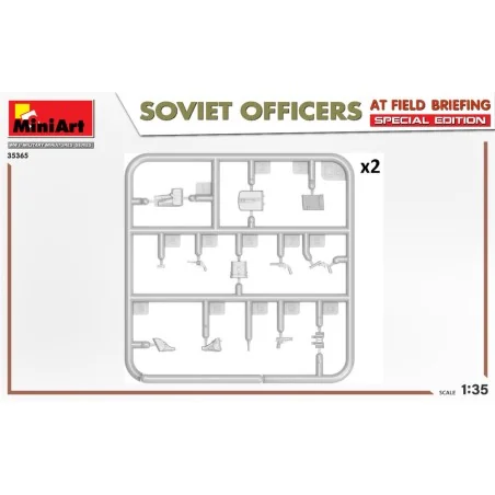 SOVIET OFFICERS AT FIELD BRIEFING. SPECIAL EDITION, 1/35 - MiniArt ...
