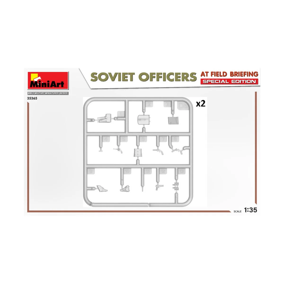 SOVIET OFFICERS AT FIELD BRIEFING. SPECIAL EDITION, 1/35 - MiniArt ...
