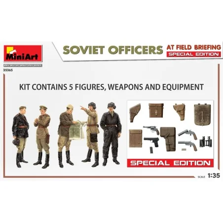 SOVIET OFFICERS AT FIELD BRIEFING. SPECIAL EDITION, 1/35 - MiniArt ...