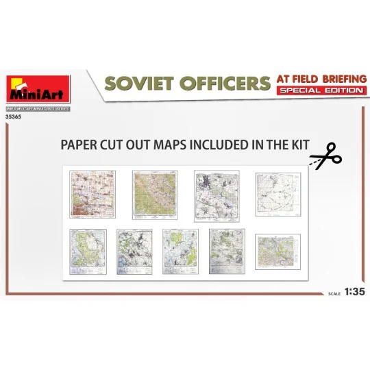 SOVIET OFFICERS AT FIELD BRIEFING. SPECIAL EDITION, 1/35 - MiniArt ...