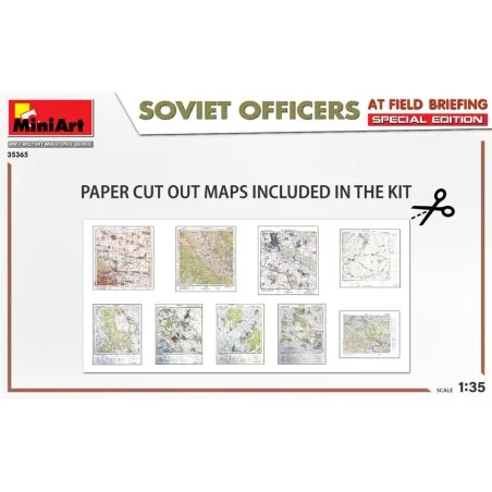 SOVIET OFFICERS AT FIELD BRIEFING. SPECIAL EDITION, 1/35 - MiniArt ...