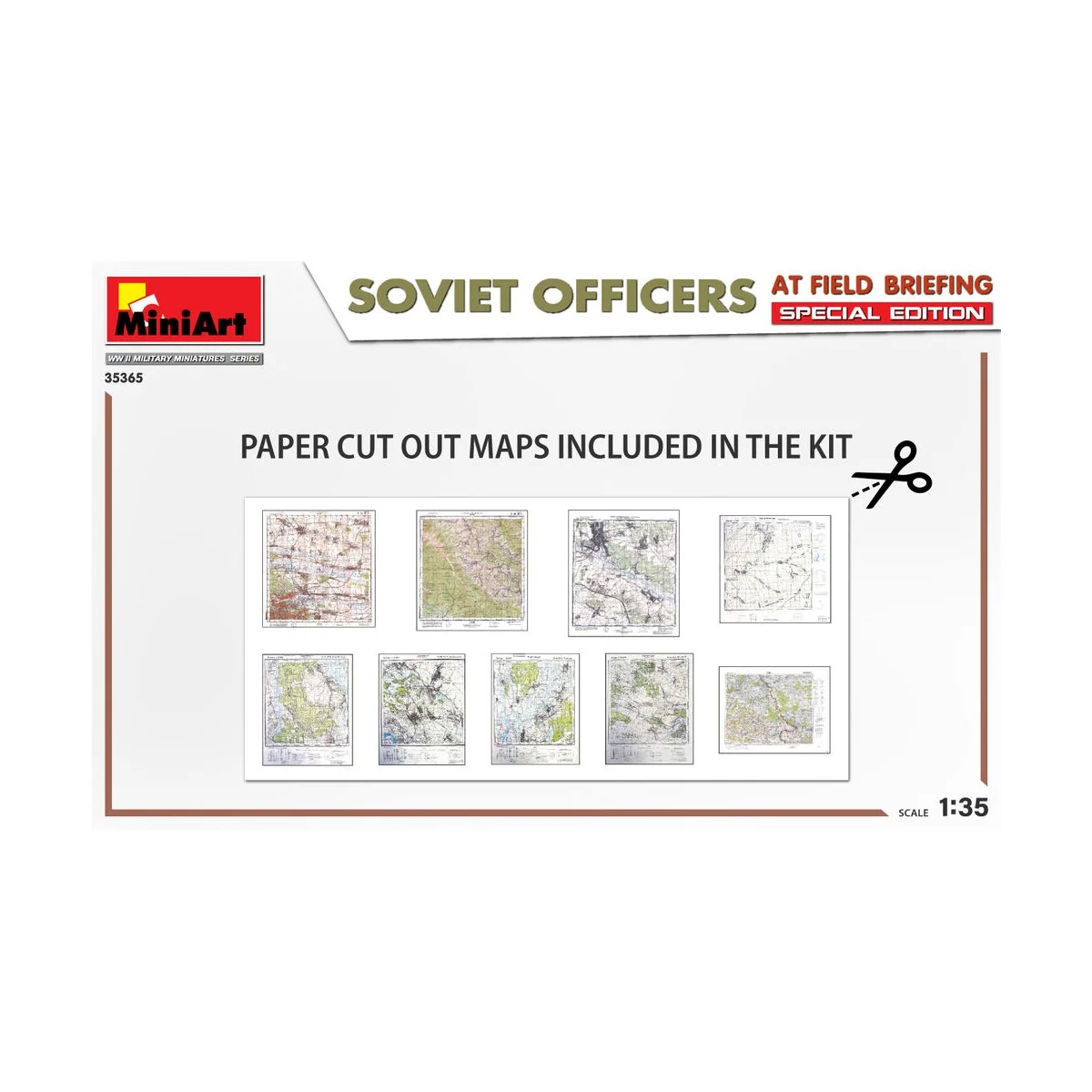 SOVIET OFFICERS AT FIELD BRIEFING. SPECIAL EDITION, 1/35 - MiniArt ...