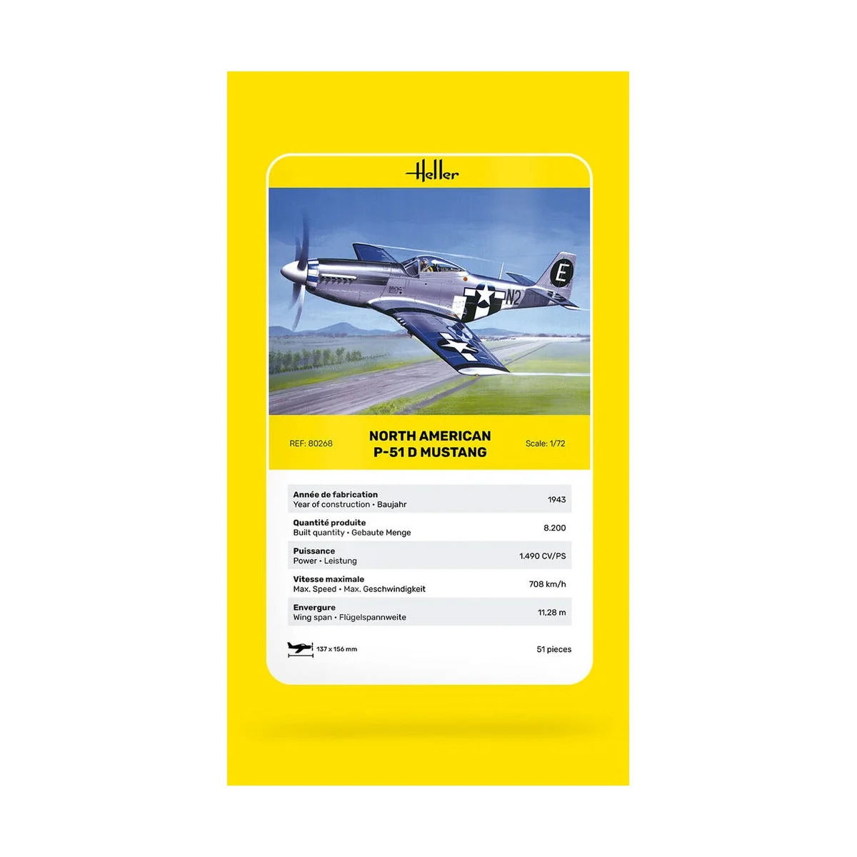 P-51 Mustang, 1/72 - Heller 80268