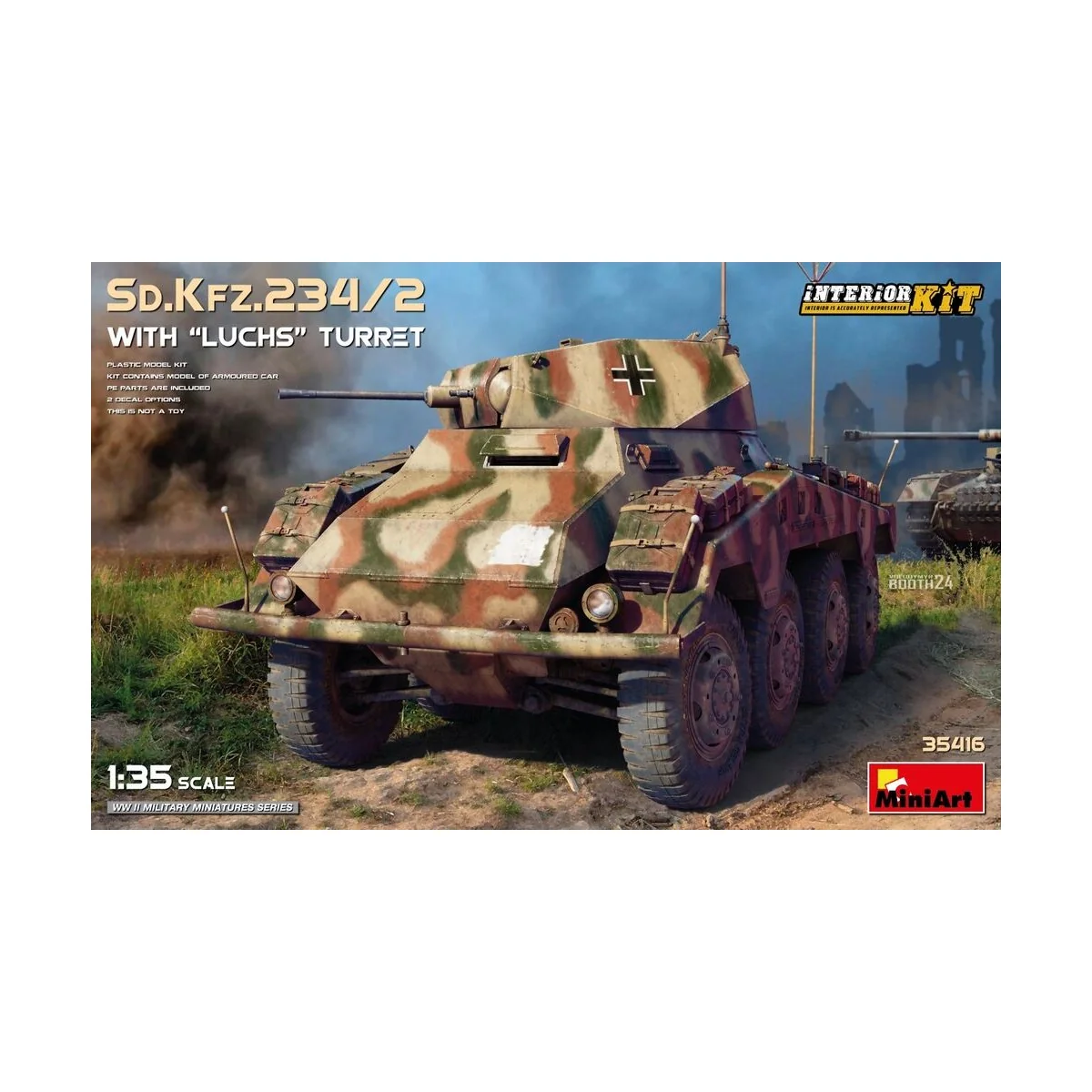 Sd.Kfz.234/2 with “Luchs” Turret. Interior Kit, 1/35 - MiniArt 35416