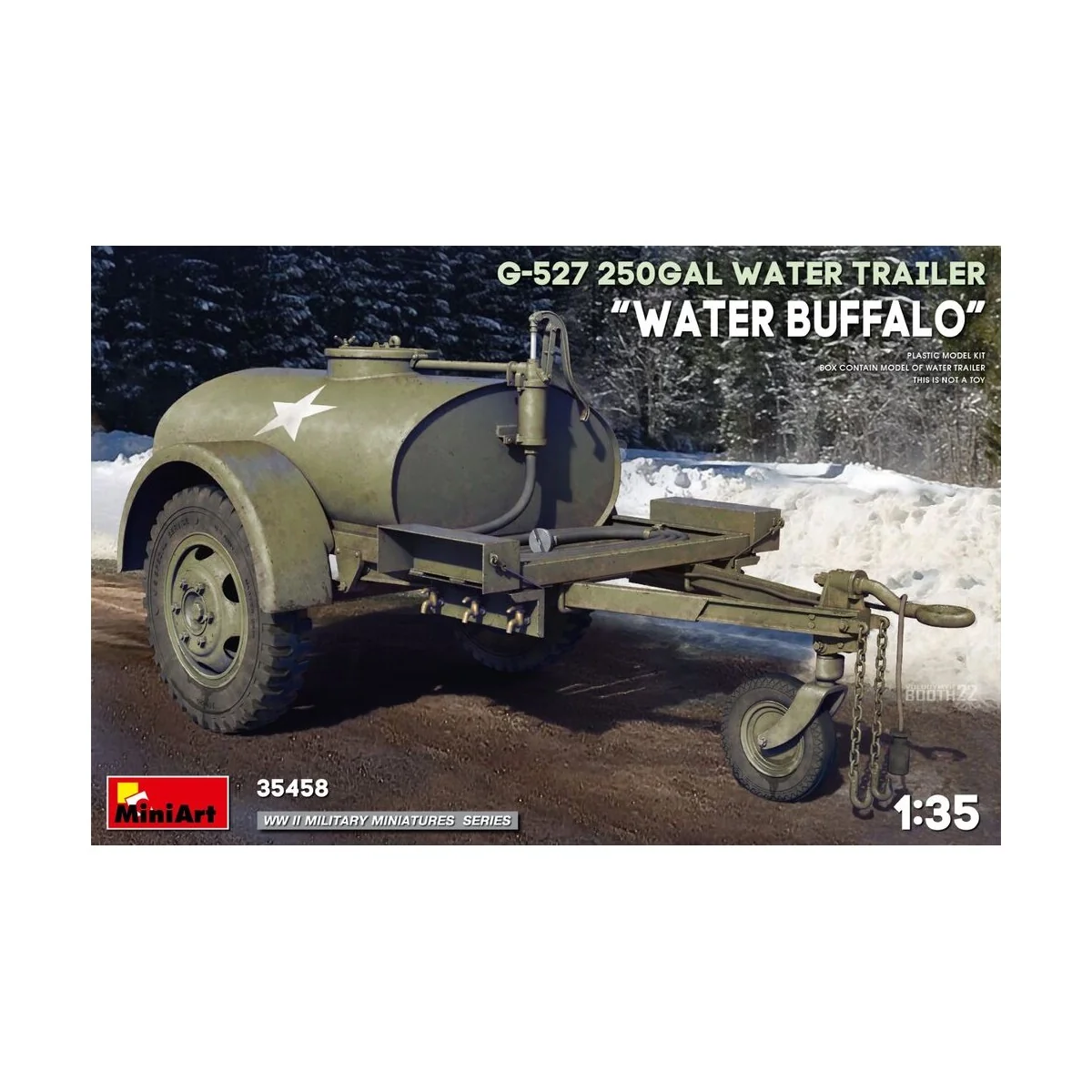 G-527 250gal Water Trailer “Water Buffalo”, 1/35 - MiniArt 35458