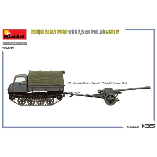 RSO/01 Early Prod. with 7, 5 cm Pak.40 & Crew, 1/35 - MiniArt 35485