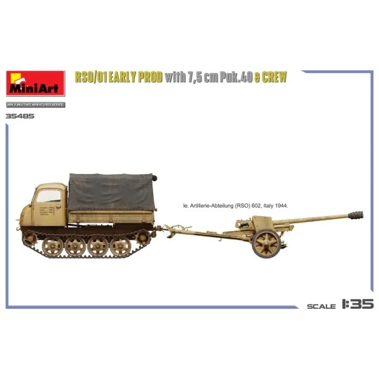 RSO/01 Early Prod. with 7, 5 cm Pak.40 & Crew, 1/35 - MiniArt 35485