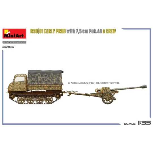 RSO/01 Early Prod. with 7, 5 cm Pak.40 & Crew, 1/35 - MiniArt 35485