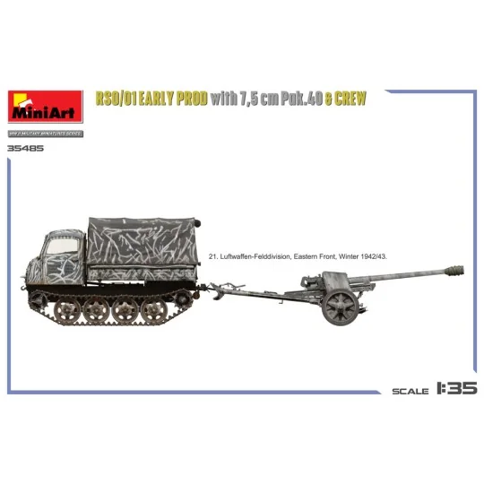 RSO/01 Early Prod. with 7, 5 cm Pak.40 & Crew, 1/35 - MiniArt 35485