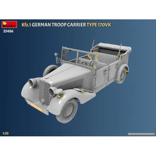 Kfz.1 German Troop Carrier Type 170VK, 1/35 - MiniArt 35486