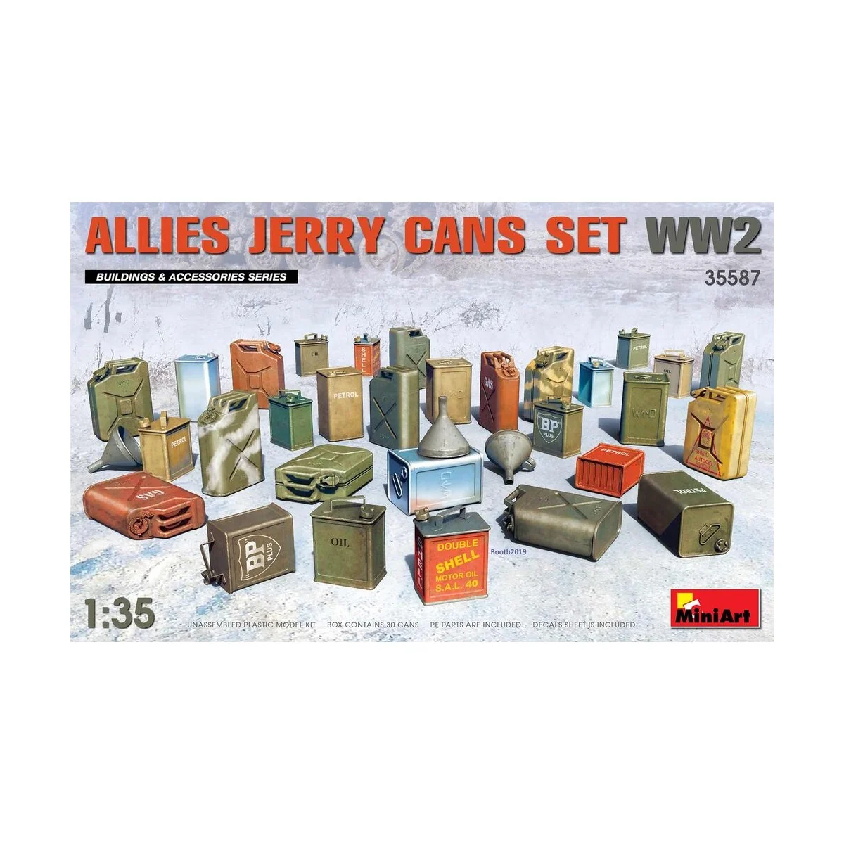 Allies Jerry Cans Set WW2, 1/35 - MiniArt 35587