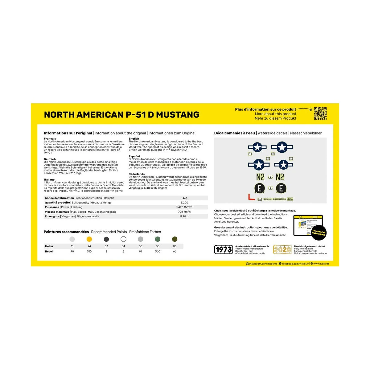 P-51 Mustang, 1/72 - Heller 80268
