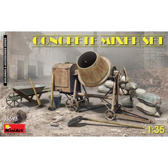 Concrete Mixer Set, 1/35 - MiniArt 35593