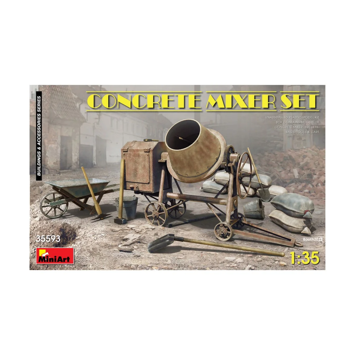 Concrete Mixer Set, 1/35 - MiniArt 35593