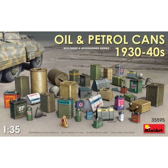 Oil & Petrol Cans 1930-40s, 1/35 - MiniArt 35595
