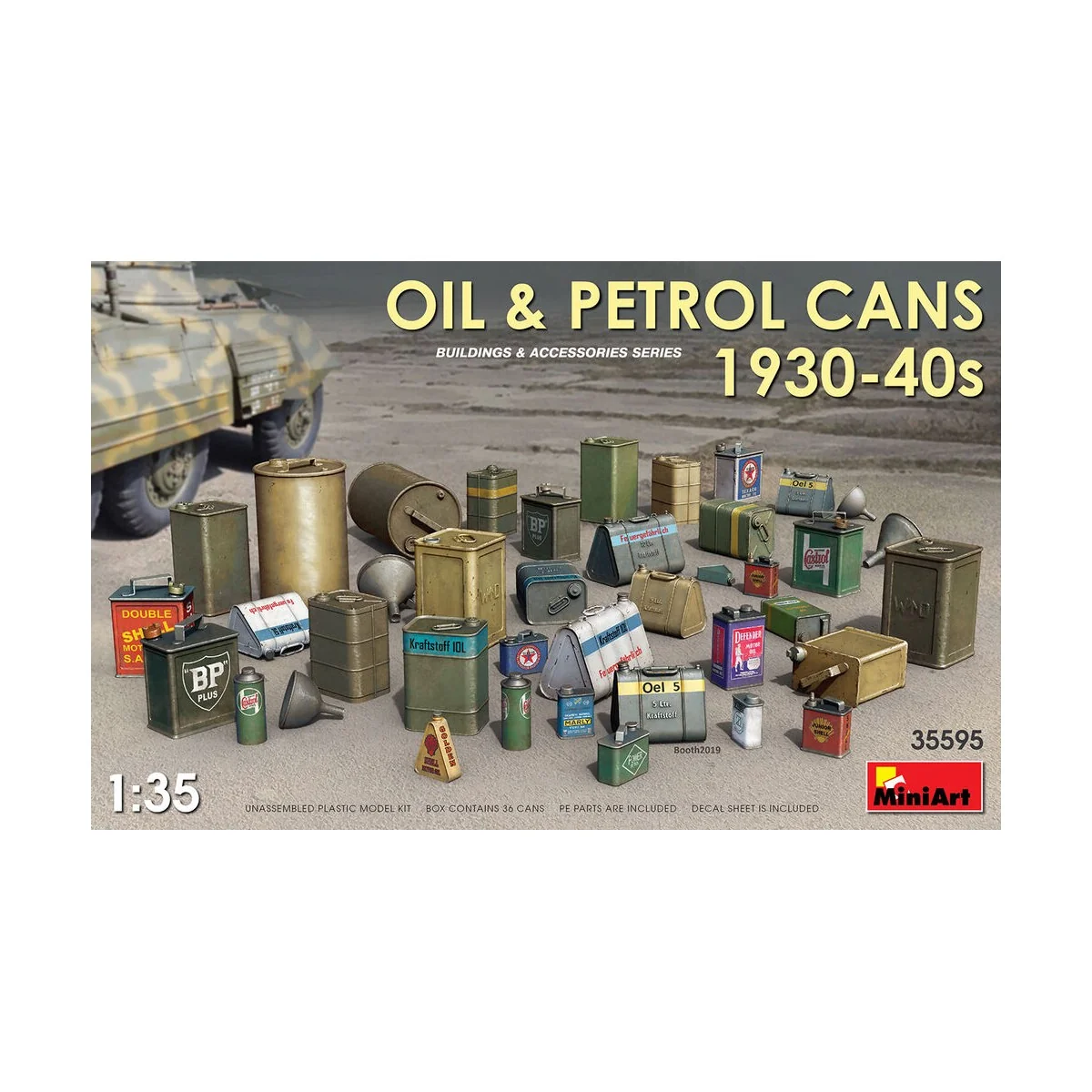 Oil & Petrol Cans 1930-40s, 1/35 - MiniArt 35595