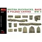 British Rucksacks, Bags & Folded Canvas WW2, 1/35 - MiniArt 35599