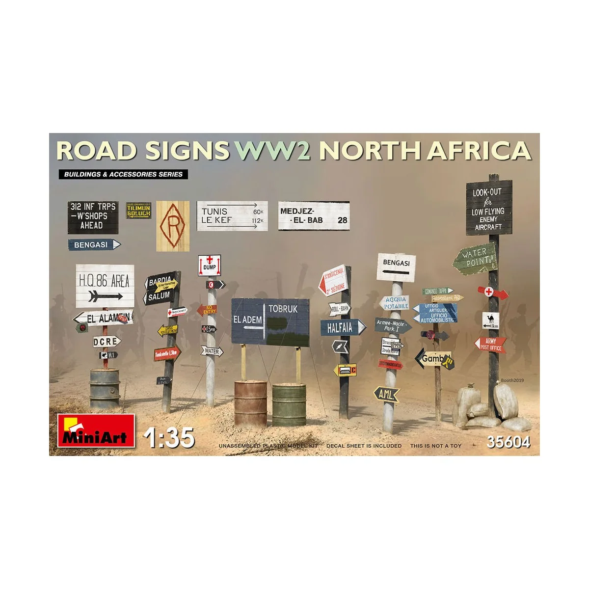 Road Signs WW2 (N.Africa), 1/35 - MiniArt 35604