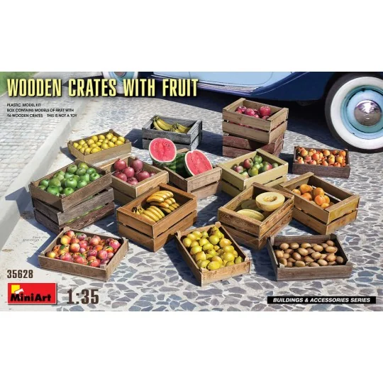 Wooden Crates with Fruit, 1/35 - MiniArt 35628