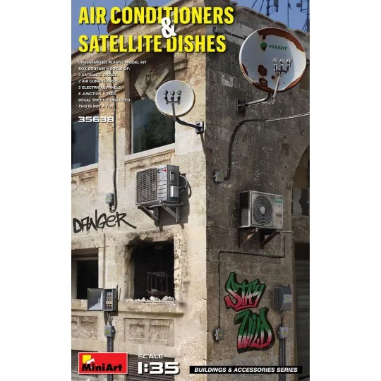 Air Conditioners & Satellite Dishes, 1/35 - MiniArt 35638