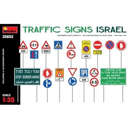 Traffic Signs. Israel, 1/35 - MiniArt 35653