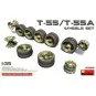 T-55/T-55A Wheels Set, 1/35 - MiniArt 37058