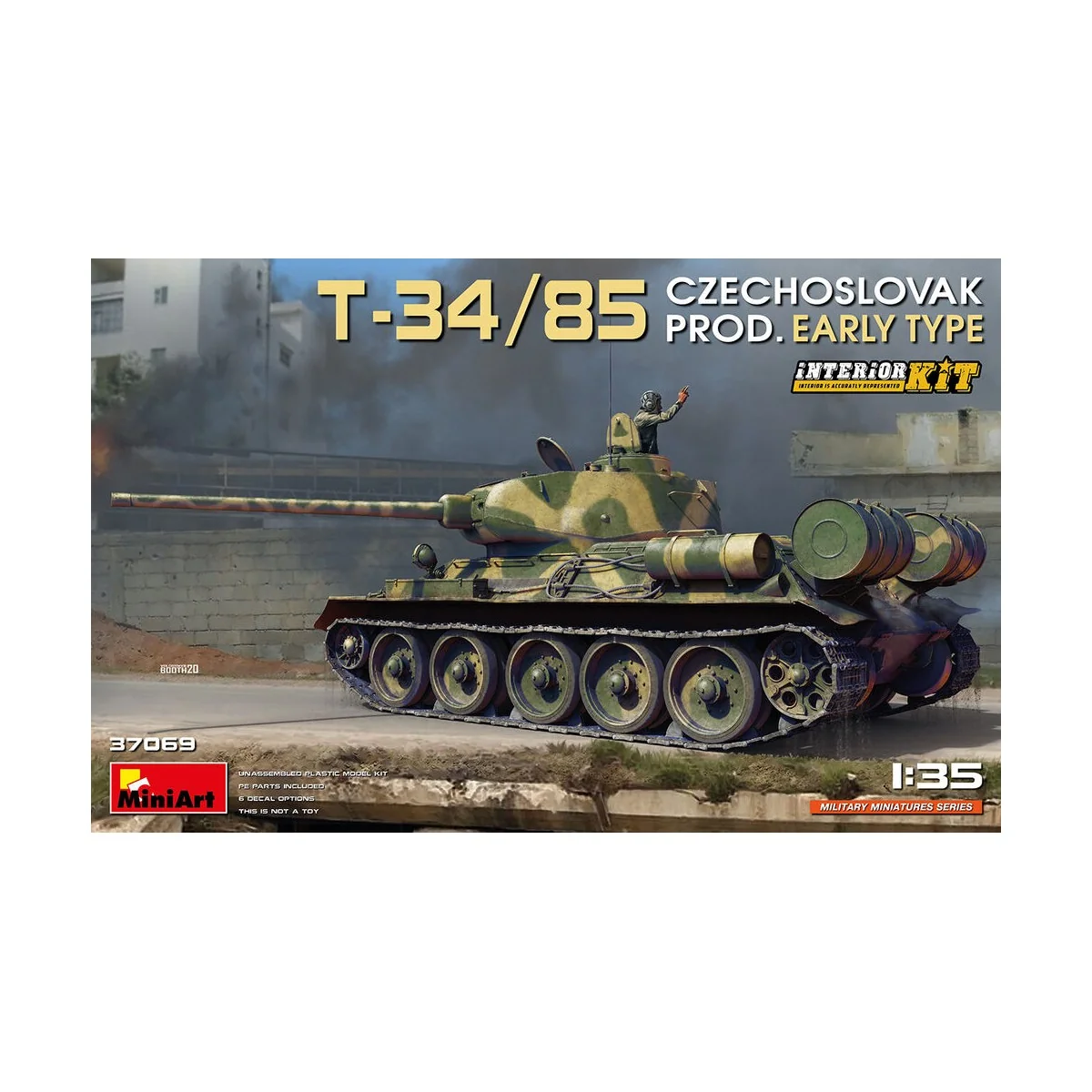 T-34/85 Czechoslovak Prod. Early Type. Interior Kit, 1/35 - MiniArt...