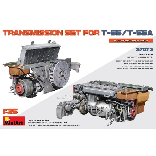 Transmission Set for T-55/T-55A, 1/35 - MiniArt 37073
