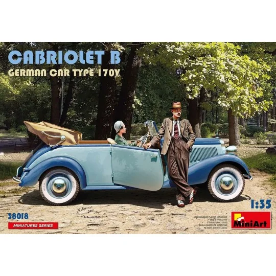 Cabriolet B German Car Type 170V, 1/35 - MiniArt 38018