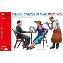 French Civilians in Cafe 1930-40s, 1/35 - MiniArt 38062