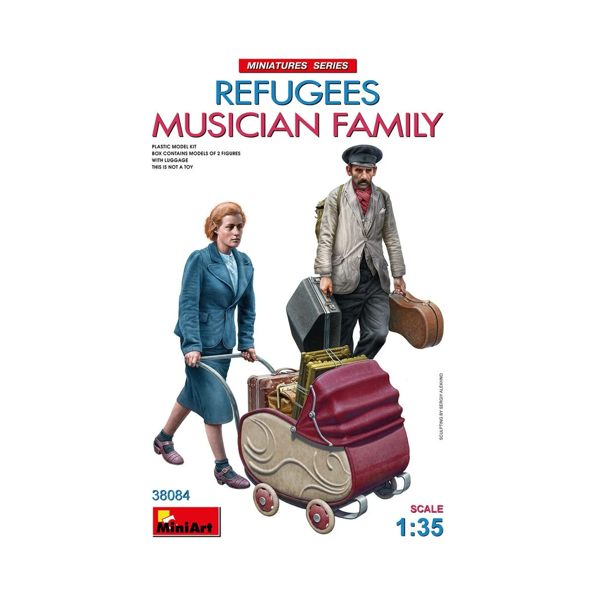 Refugees. Musician Family, 1/35 - MiniArt 38084