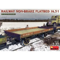 Railway Non-brake Flatbed 16, 5 t, 1/35 - MiniArt 39004