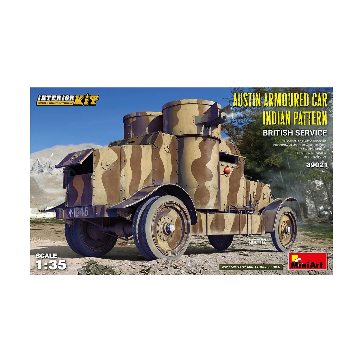 Austin Armoured Car Indian Pattern. British Service. Interior Kit, ...