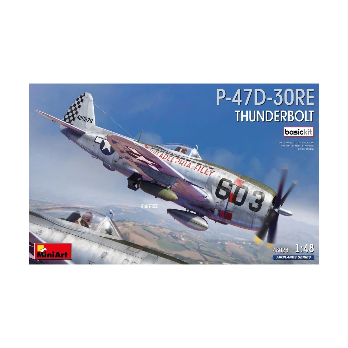 P-47D-30RE Thunderbolt. Basic Kit, 1/48 - MiniArt 48023