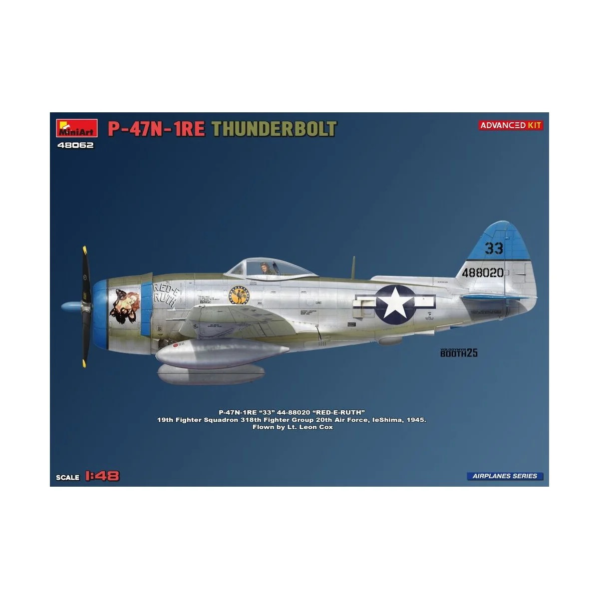 P-47N-1RE Thunderbolt. Advanced Kit, 1/48 - MiniArt 48062